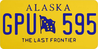 AK license plate GPU595