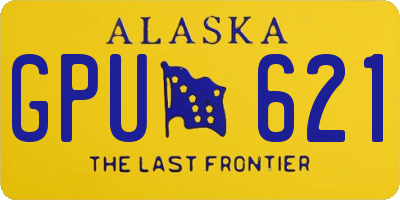 AK license plate GPU621
