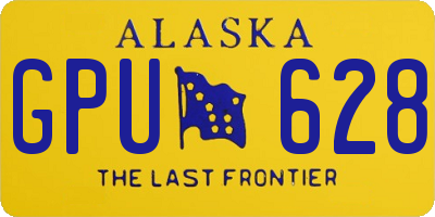AK license plate GPU628