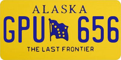 AK license plate GPU656