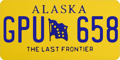 AK license plate GPU658