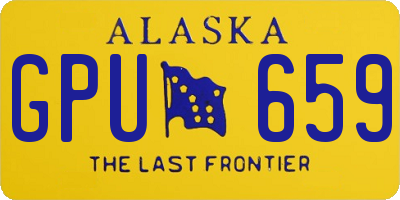 AK license plate GPU659