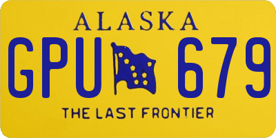 AK license plate GPU679