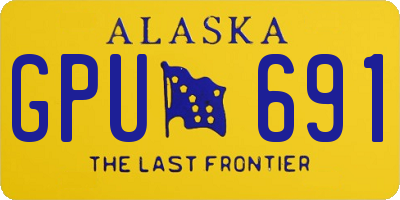 AK license plate GPU691