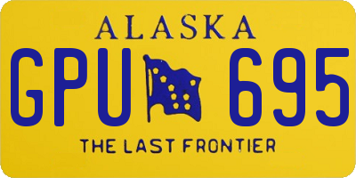 AK license plate GPU695