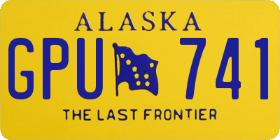 AK license plate GPU741