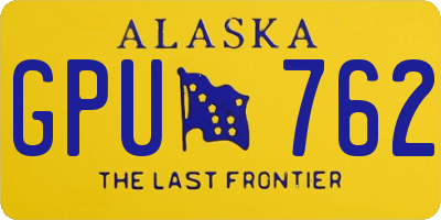 AK license plate GPU762