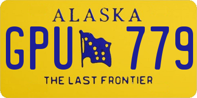 AK license plate GPU779