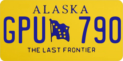 AK license plate GPU790