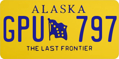 AK license plate GPU797