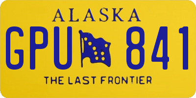 AK license plate GPU841