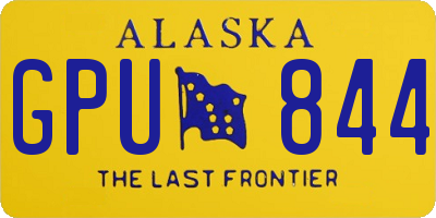 AK license plate GPU844