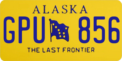 AK license plate GPU856