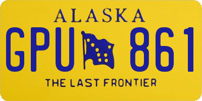 AK license plate GPU861