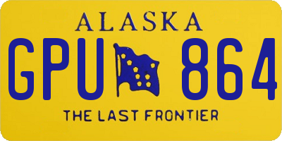 AK license plate GPU864