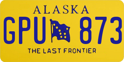 AK license plate GPU873