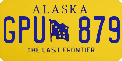 AK license plate GPU879