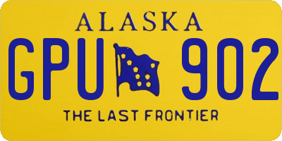 AK license plate GPU902