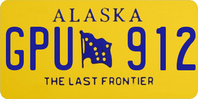 AK license plate GPU912
