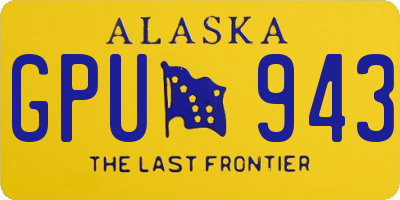 AK license plate GPU943