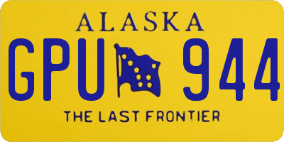 AK license plate GPU944