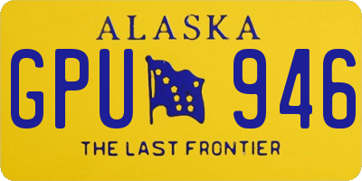 AK license plate GPU946