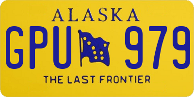 AK license plate GPU979