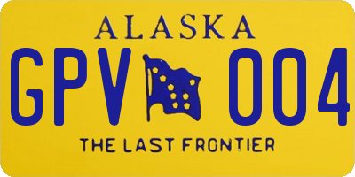 AK license plate GPV004