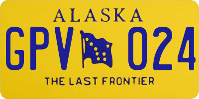 AK license plate GPV024