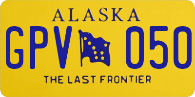 AK license plate GPV050