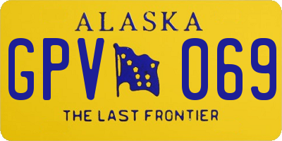 AK license plate GPV069