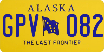AK license plate GPV082