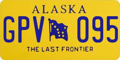 AK license plate GPV095