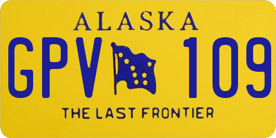 AK license plate GPV109