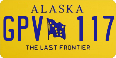 AK license plate GPV117