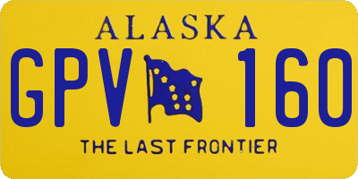 AK license plate GPV160