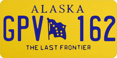 AK license plate GPV162