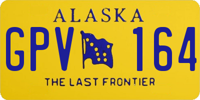 AK license plate GPV164