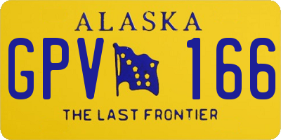 AK license plate GPV166