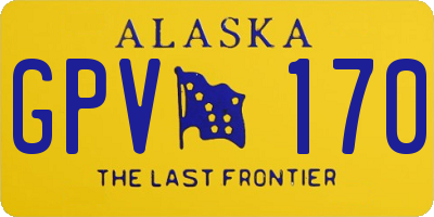 AK license plate GPV170