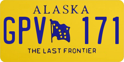 AK license plate GPV171