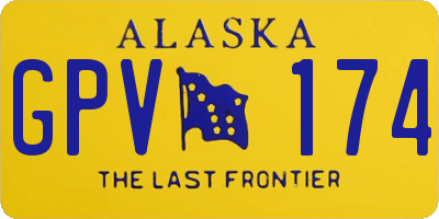 AK license plate GPV174