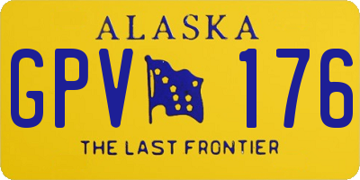 AK license plate GPV176