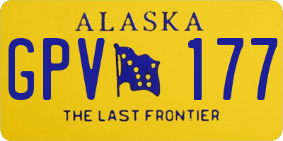 AK license plate GPV177