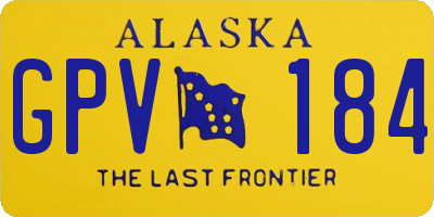 AK license plate GPV184