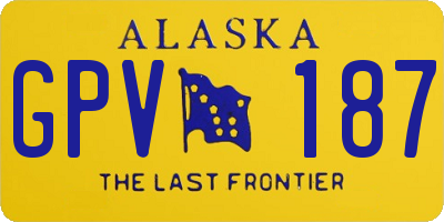 AK license plate GPV187