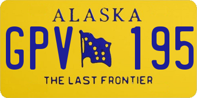 AK license plate GPV195