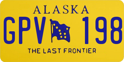 AK license plate GPV198