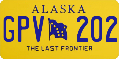 AK license plate GPV202