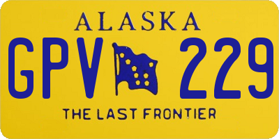 AK license plate GPV229